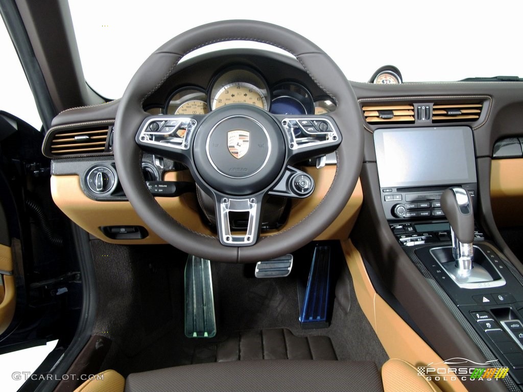 2019 911 Turbo S Cabriolet - Night Blue Metallic / Natural Espresso/Cognac photo #17