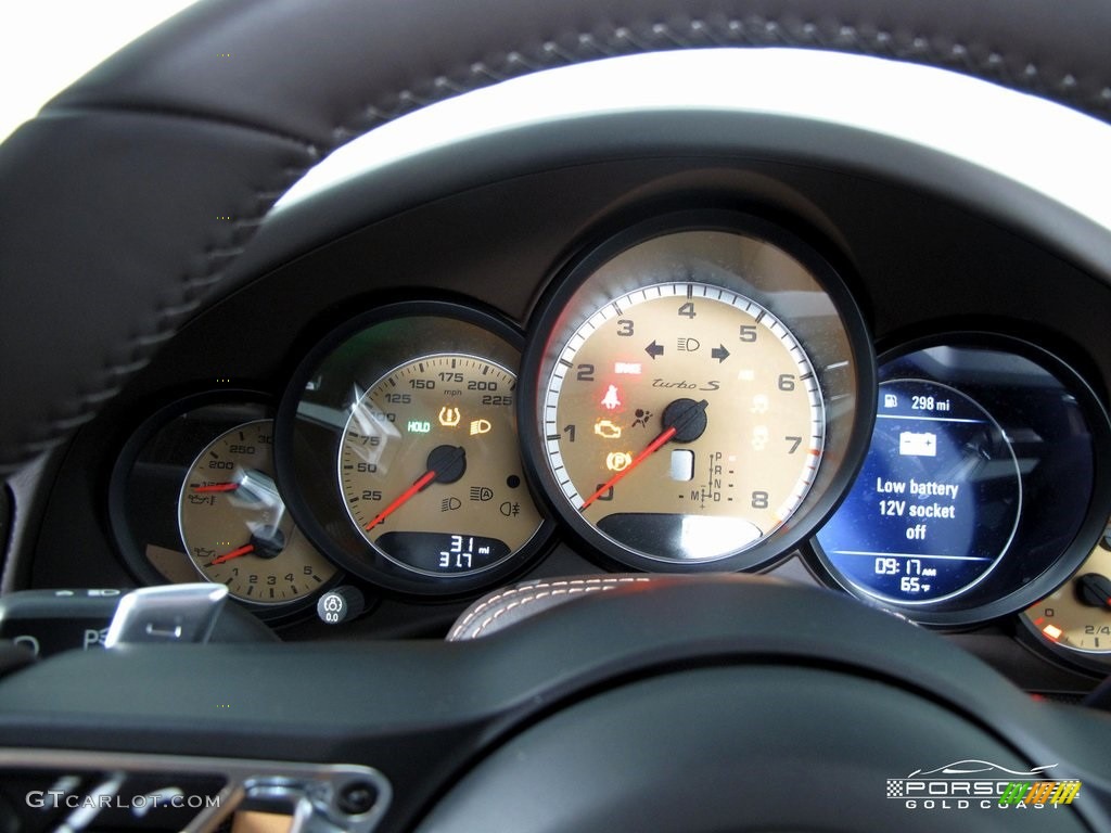 2019 911 Turbo S Cabriolet - Night Blue Metallic / Natural Espresso/Cognac photo #18