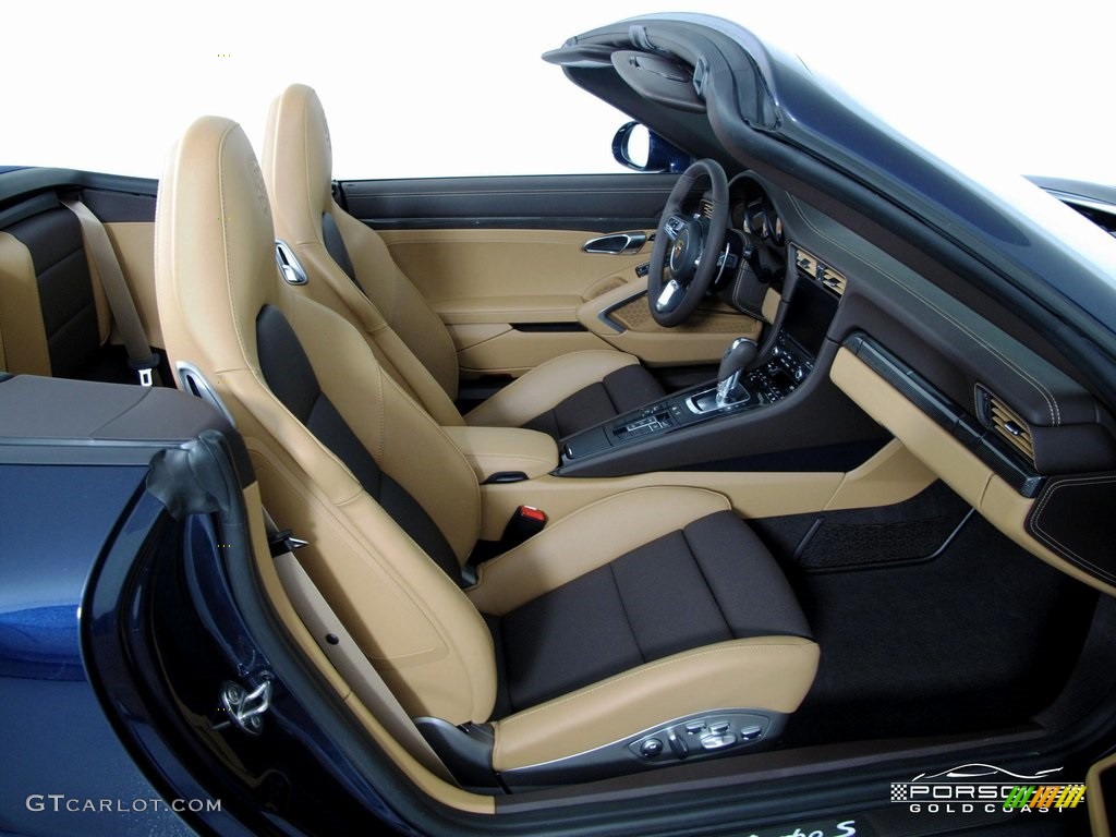 2019 911 Turbo S Cabriolet - Night Blue Metallic / Natural Espresso/Cognac photo #19