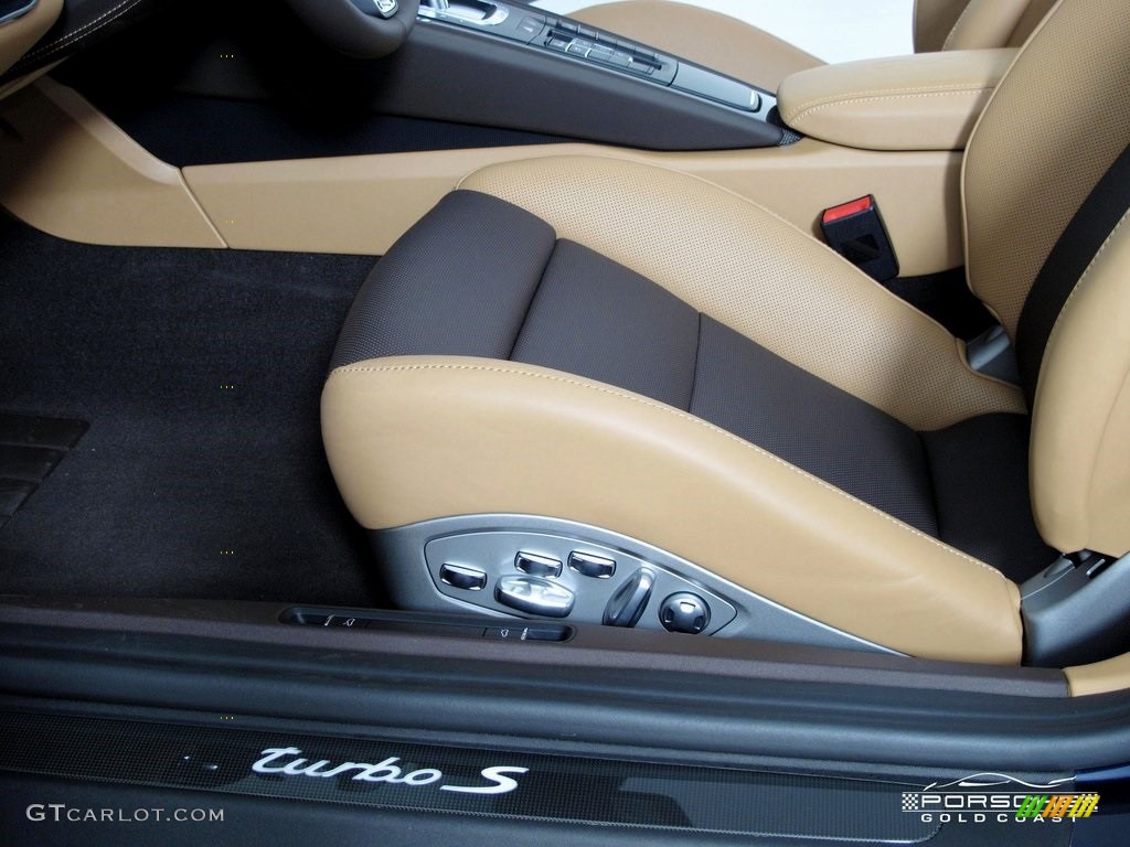 2019 911 Turbo S Cabriolet - Night Blue Metallic / Natural Espresso/Cognac photo #20
