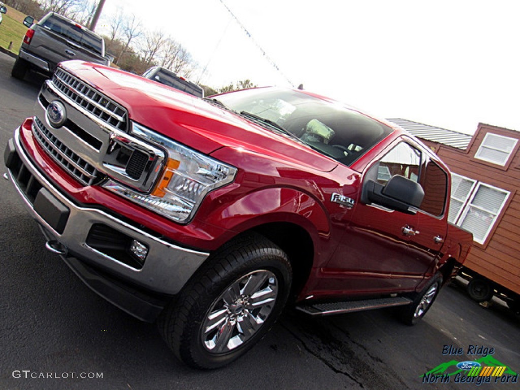 2019 F150 XLT SuperCrew 4x4 - Ruby Red / Earth Gray photo #31
