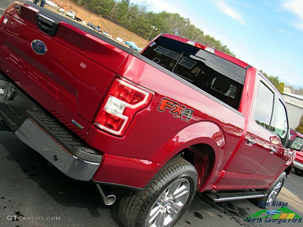 2019 F150 XLT SuperCrew 4x4 - Ruby Red / Earth Gray photo #33