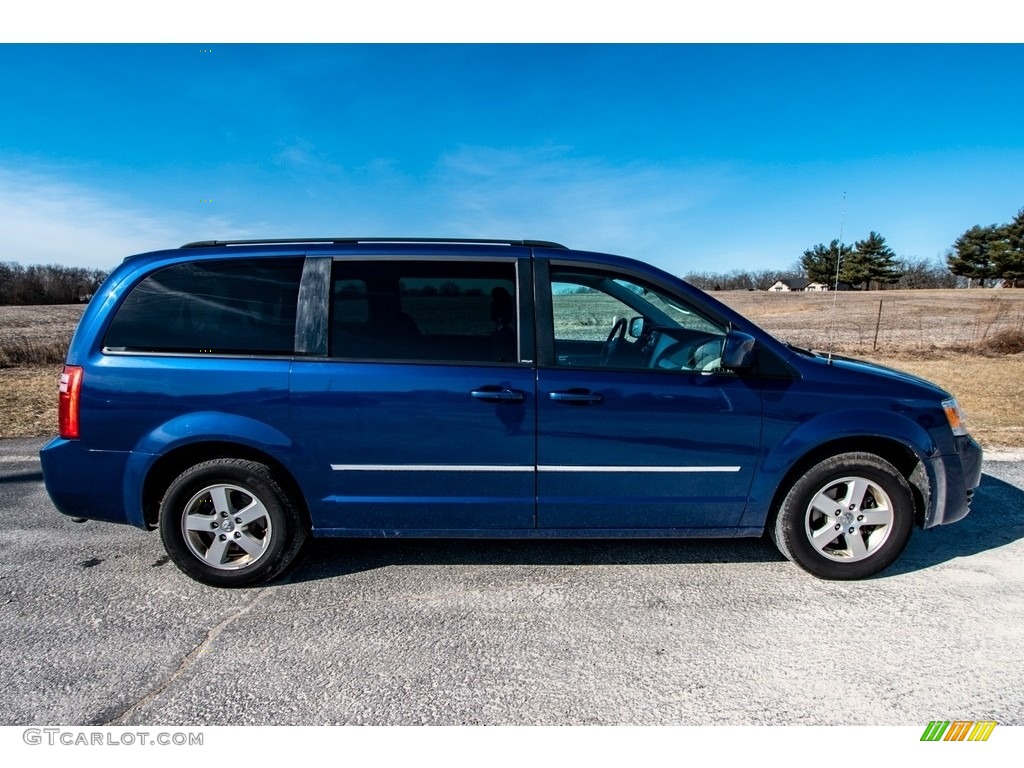 2010 Grand Caravan SXT - Deep Water Blue Pearl Coat / Medium Slate Gray/Light Shale photo #2