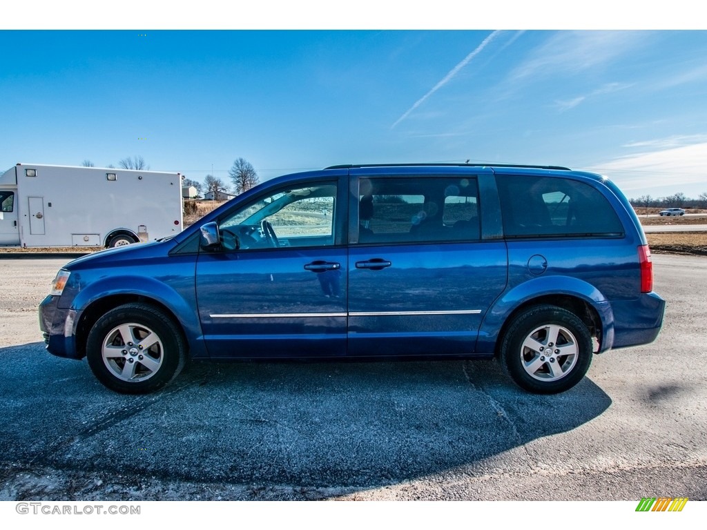 2010 Grand Caravan SXT - Deep Water Blue Pearl Coat / Medium Slate Gray/Light Shale photo #18