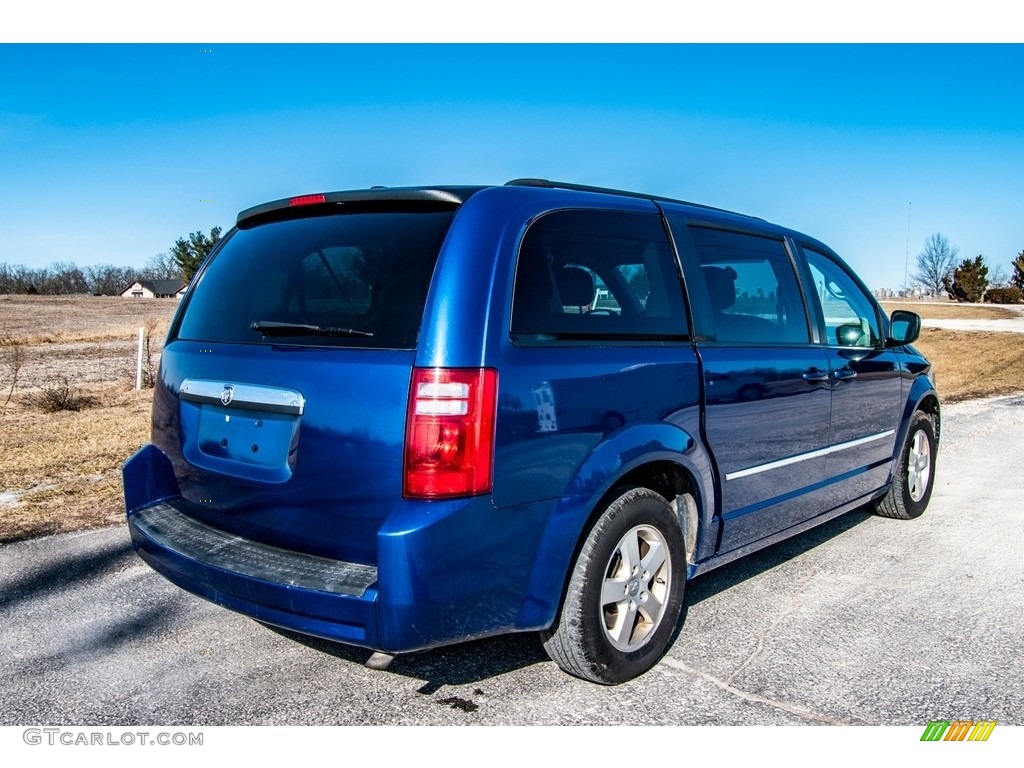 2010 Grand Caravan SXT - Deep Water Blue Pearl Coat / Medium Slate Gray/Light Shale photo #19