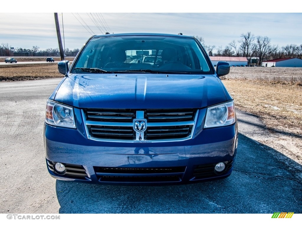 2010 Grand Caravan SXT - Deep Water Blue Pearl Coat / Medium Slate Gray/Light Shale photo #21