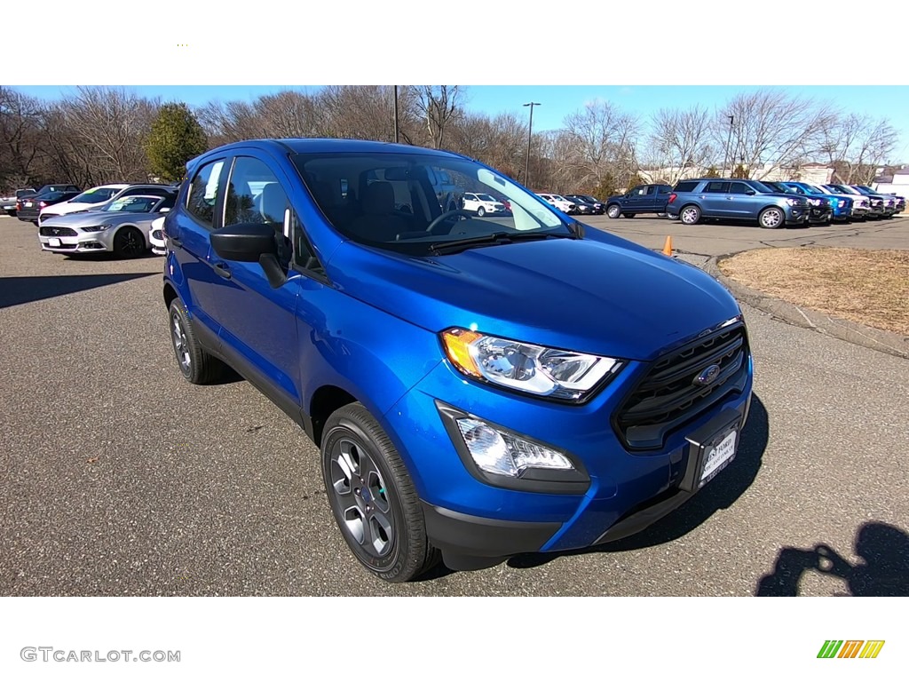 2019 EcoSport S 4WD - Lightning Blue Metallic / Medium Stone photo #1