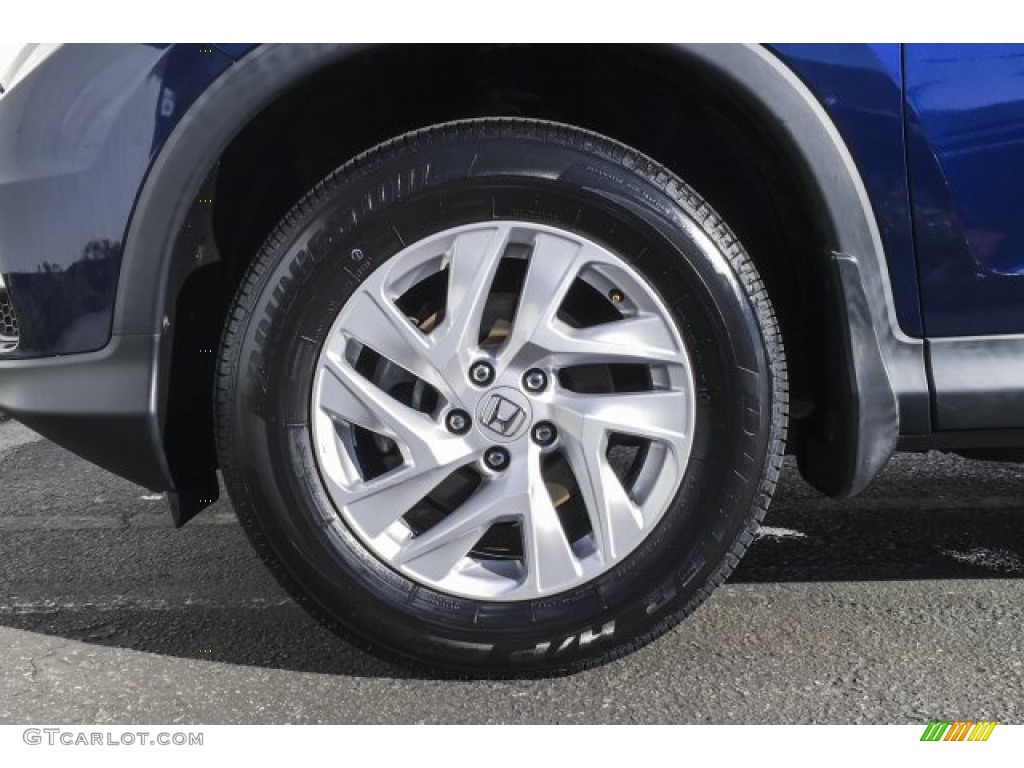 2016 CR-V EX - Obsidian Blue Pearl / Gray photo #9