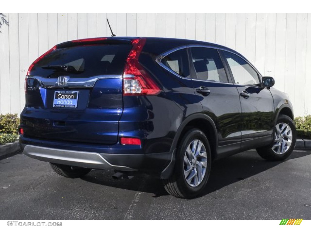 2016 CR-V EX - Obsidian Blue Pearl / Gray photo #17