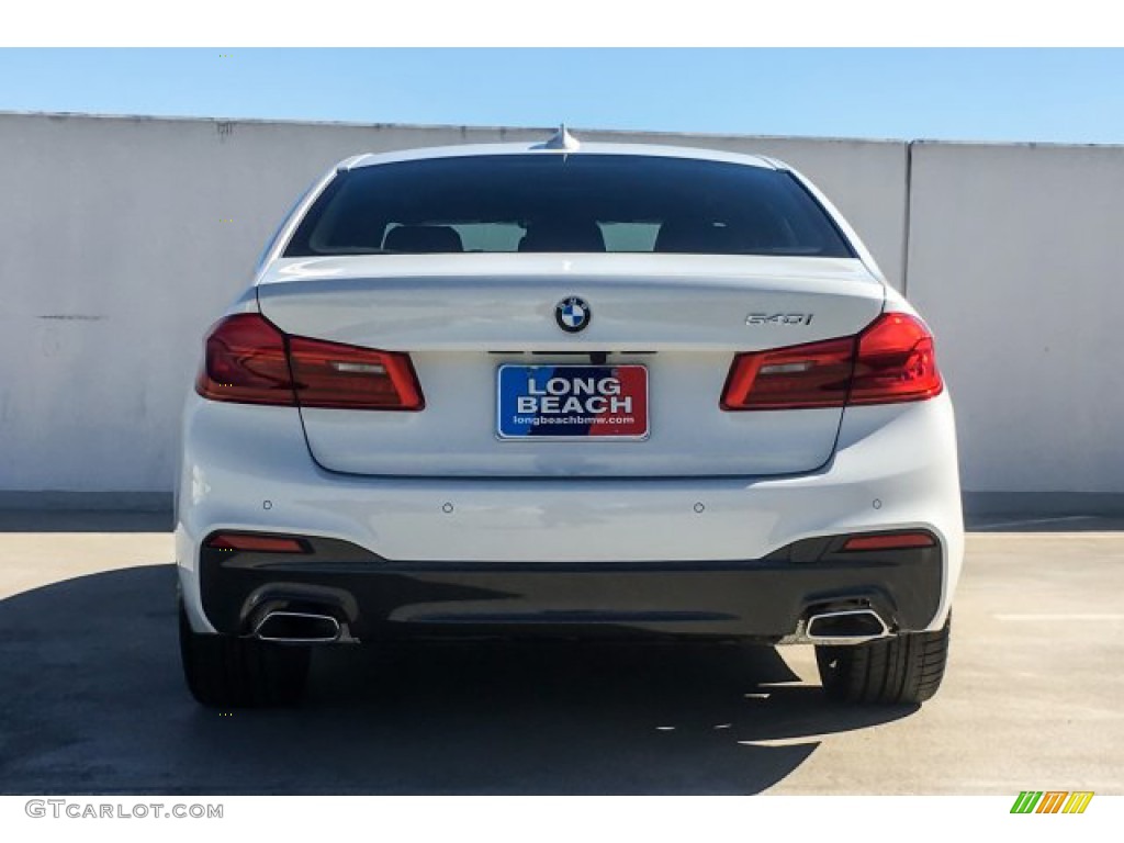 2019 5 Series 540i Sedan - Alpine White / Night Blue photo #3