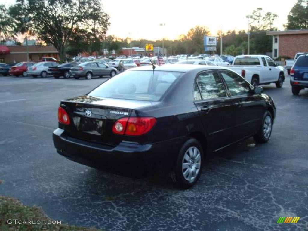 2004 Corolla CE - Black / Pebble Beige photo #6
