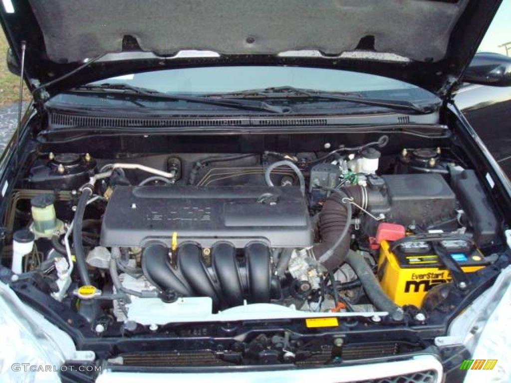 2004 Corolla CE - Black / Pebble Beige photo #8