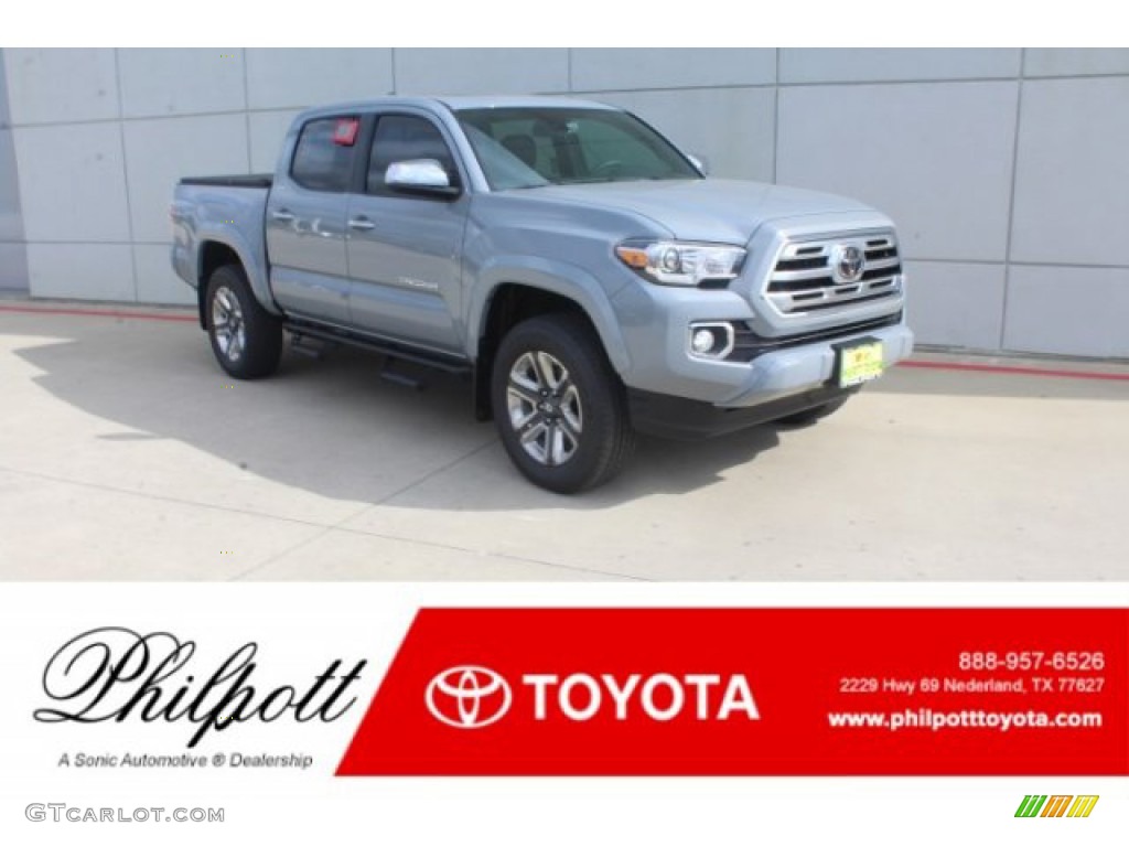2019 Tacoma Limited Double Cab - Cement Gray / Black photo #1