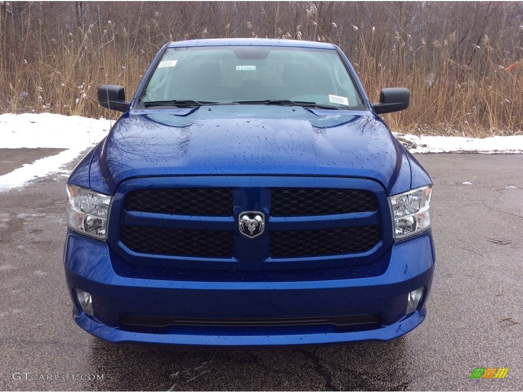 2019 1500 Classic Tradesman Crew Cab 4x4 - Blue Streak Pearl / Black/Diesel Gray photo #2