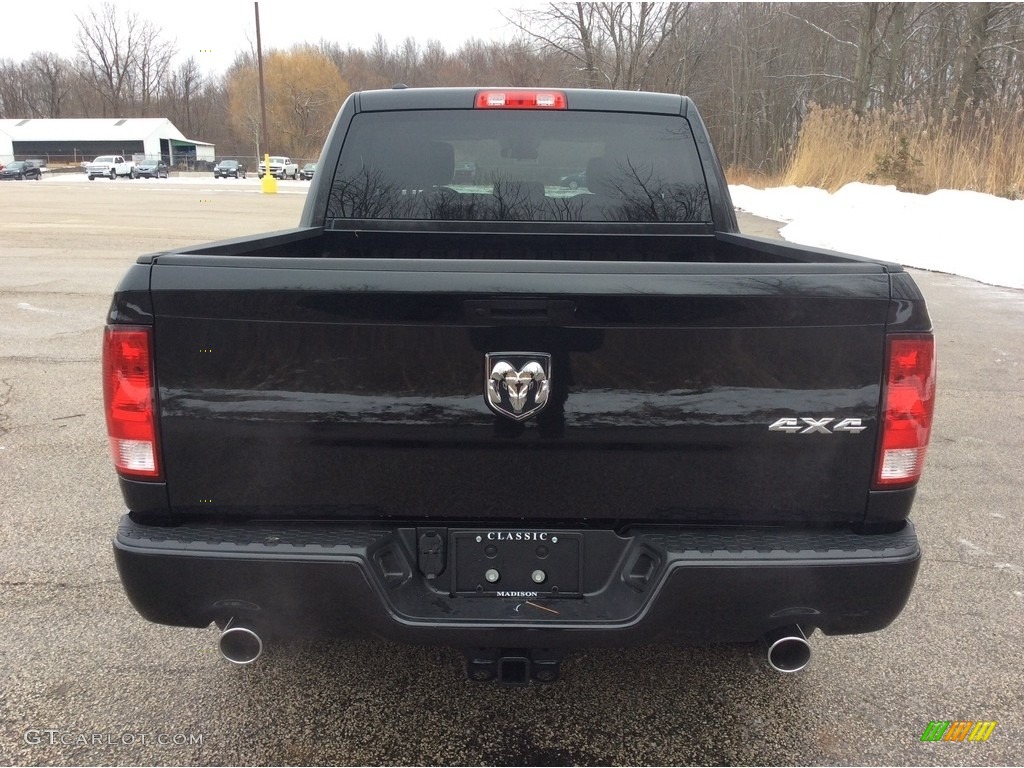 2019 1500 Classic Tradesman Crew Cab 4x4 - Brilliant Black Crystal Pearl / Black/Diesel Gray photo #5