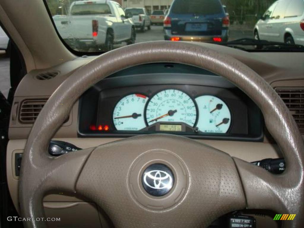 2004 Corolla CE - Black / Pebble Beige photo #12