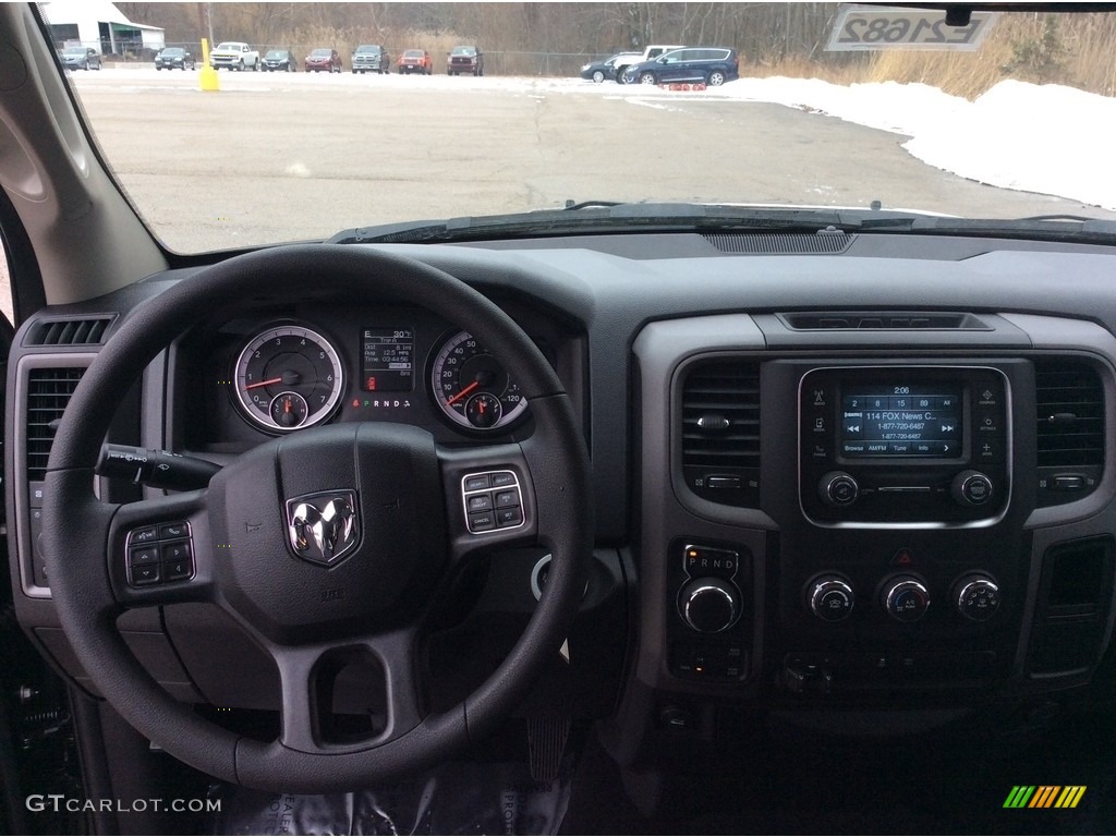 2019 1500 Classic Tradesman Crew Cab 4x4 - Brilliant Black Crystal Pearl / Black/Diesel Gray photo #12