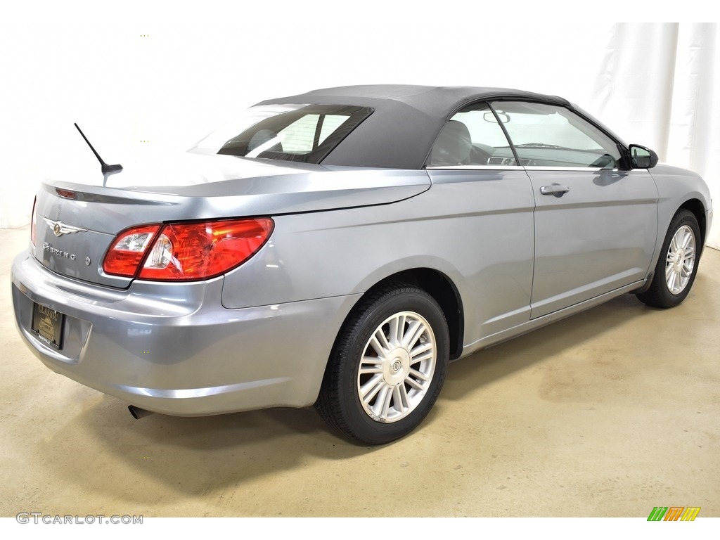 2008 Sebring LX Convertible - Clearwater Blue Pearl / Dark Slate Gray/Light Slate Gray photo #6
