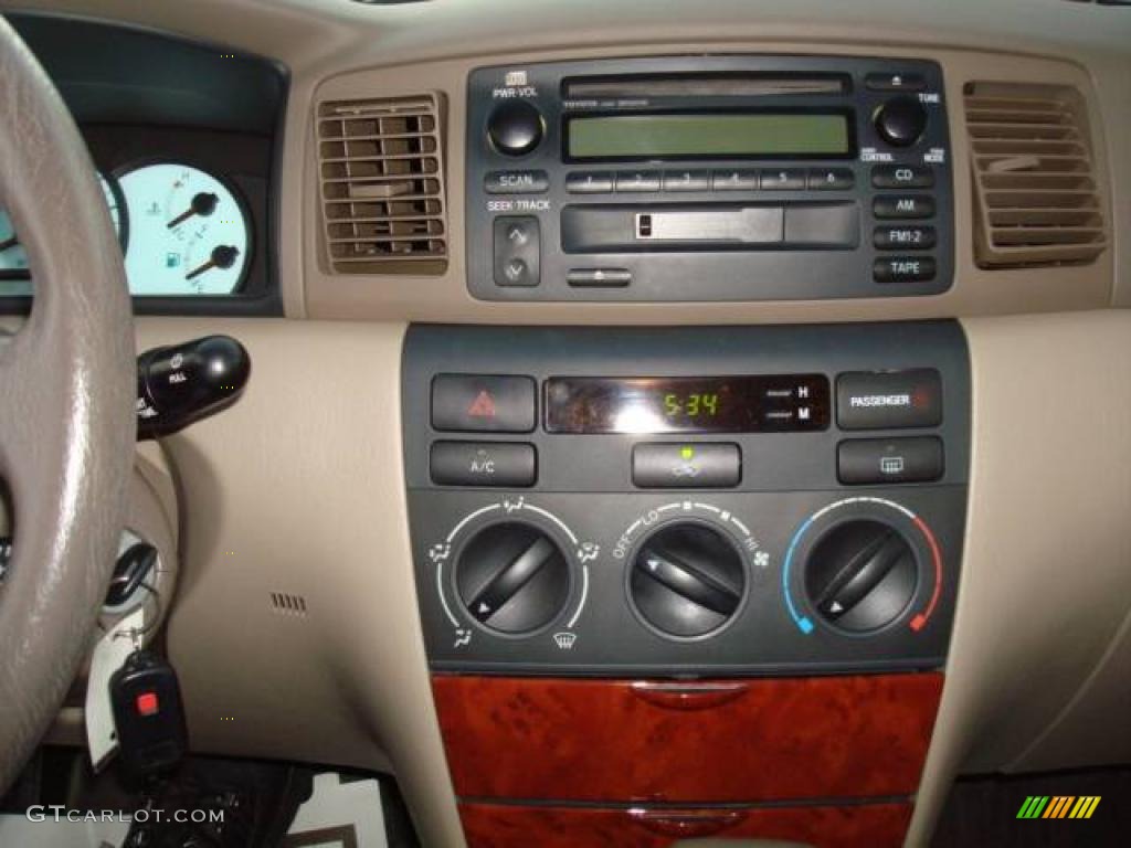 2004 Corolla CE - Black / Pebble Beige photo #13