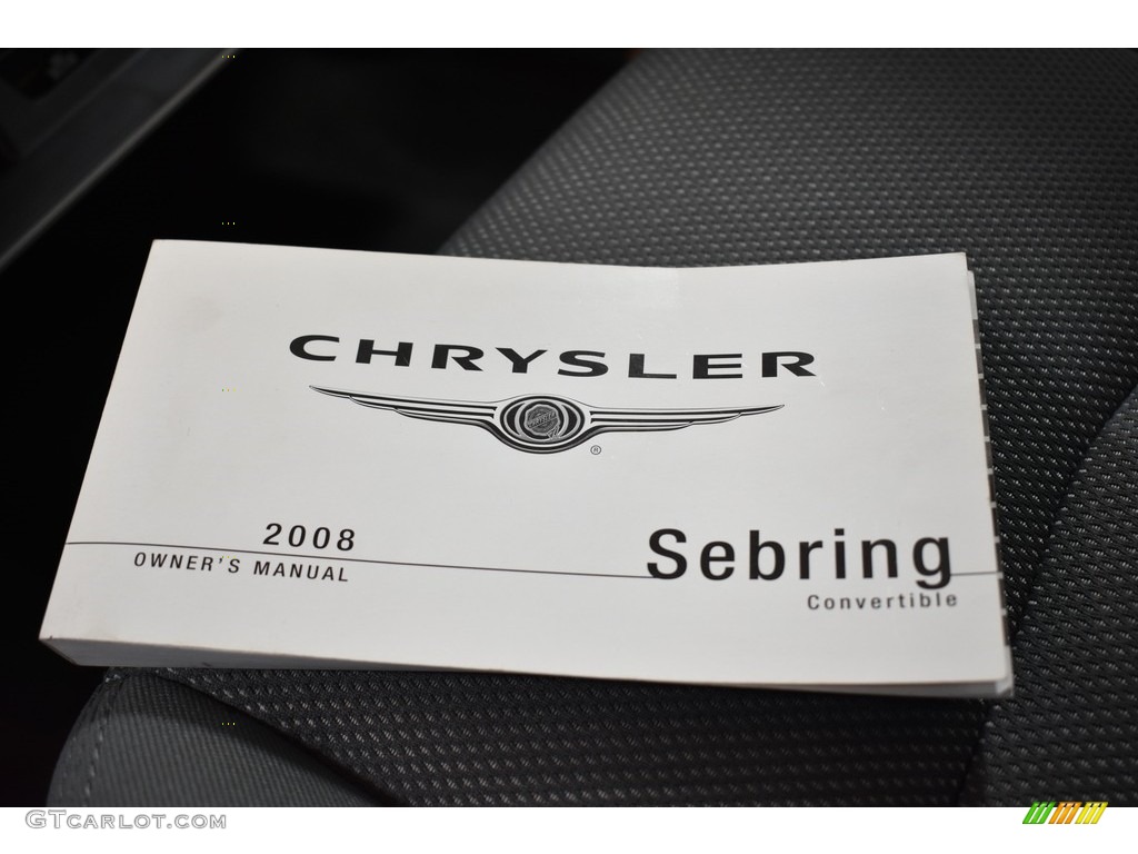 2008 Sebring LX Convertible - Clearwater Blue Pearl / Dark Slate Gray/Light Slate Gray photo #21