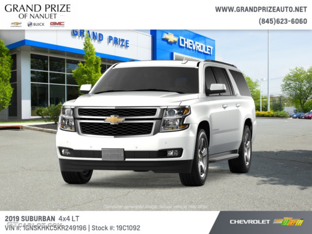 2019 Suburban LT 4WD - Iridescent Pearl Tricoat / Cocoa/Dune photo #1