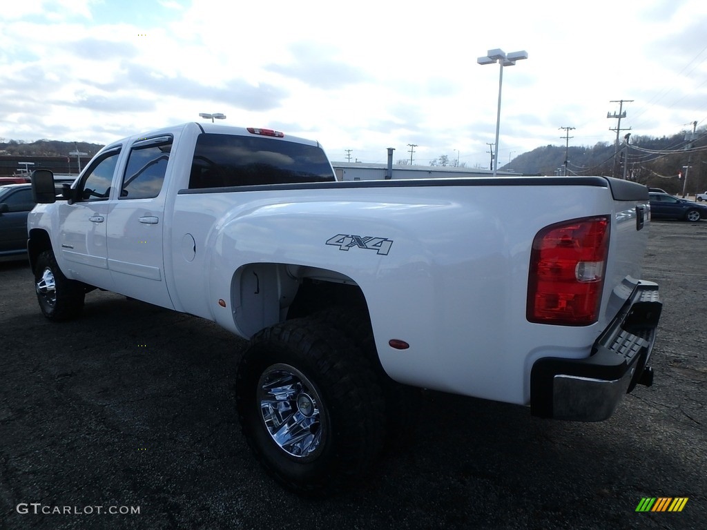 2008 Silverado 3500HD LTZ Crew Cab 4x4 Dually - Summit White / Light Titanium/Dark Titanium photo #4