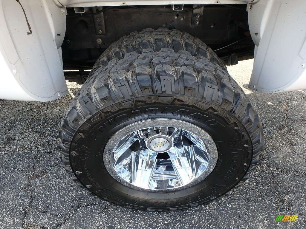 2008 Silverado 3500HD LTZ Crew Cab 4x4 Dually - Summit White / Light Titanium/Dark Titanium photo #9