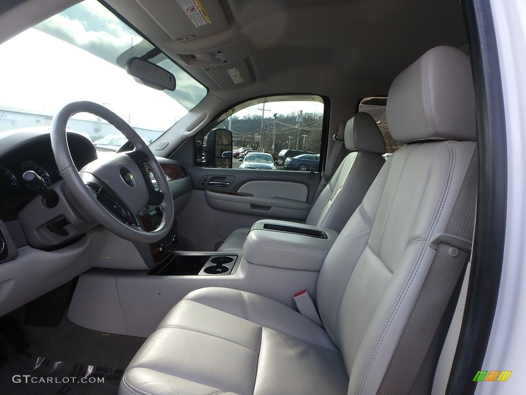 2008 Silverado 3500HD LTZ Crew Cab 4x4 Dually - Summit White / Light Titanium/Dark Titanium photo #11