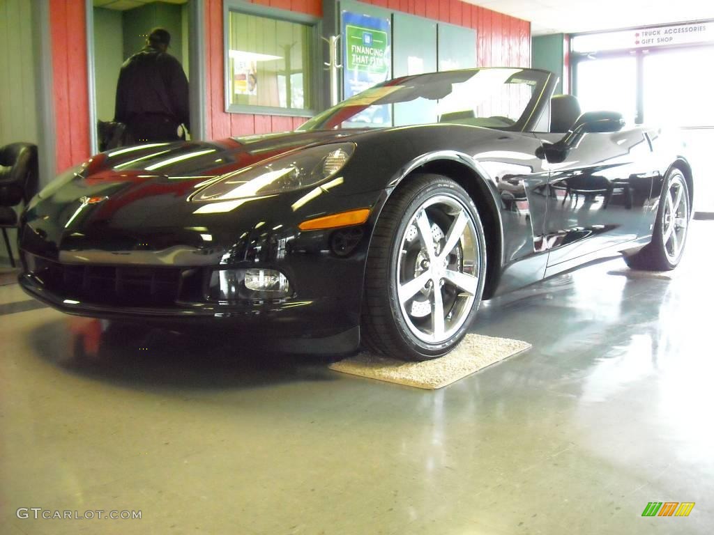 2009 Corvette Convertible - Black / Ebony photo #1