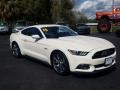 2015 50th Anniversary Wimbledon White Ford Mustang 50th Anniversary GT Coupe  photo #7