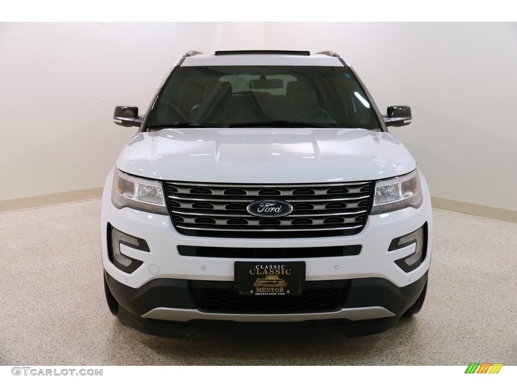 2016 Explorer XLT 4WD - Oxford White / Ebony Black photo #2