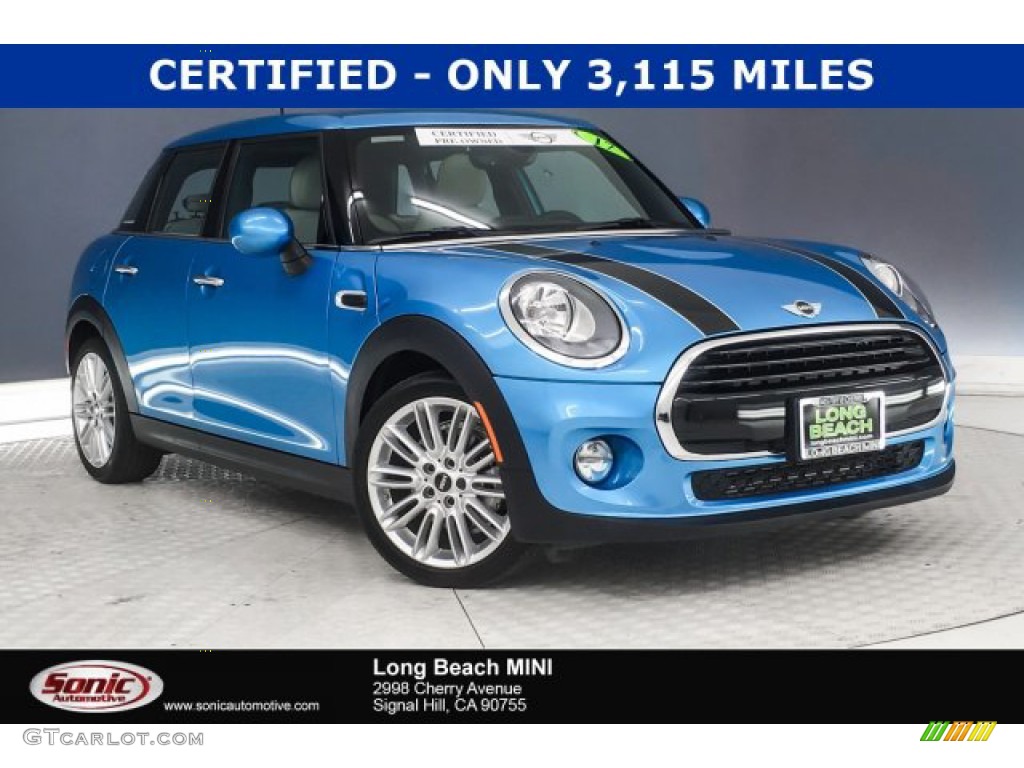 2017 Hardtop Cooper 4 Door - Electric Blue Metallic / Lounge Leather/Satellite Grey photo #1