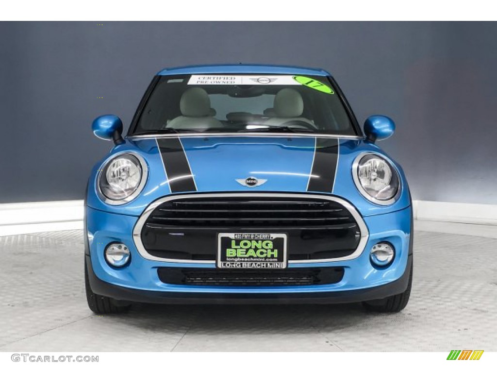 2017 Hardtop Cooper 4 Door - Electric Blue Metallic / Lounge Leather/Satellite Grey photo #2