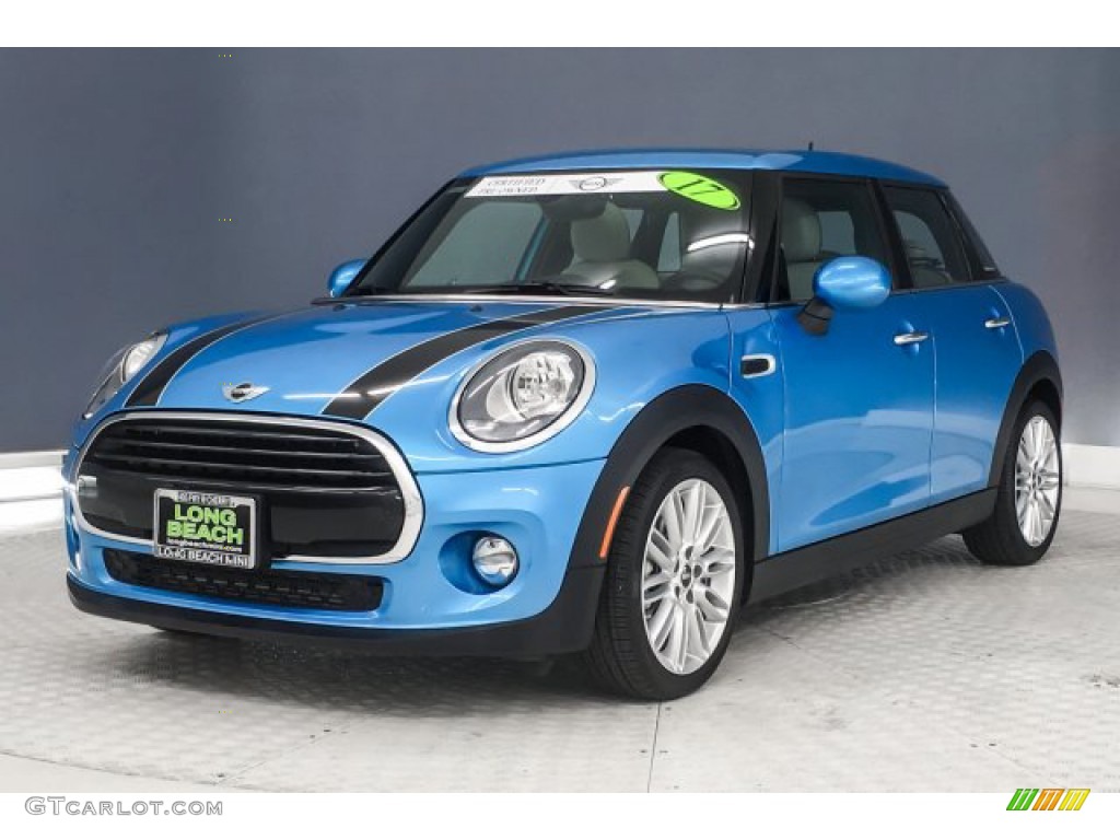 2017 Hardtop Cooper 4 Door - Electric Blue Metallic / Lounge Leather/Satellite Grey photo #12