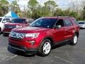 2019 Ruby Red Ford Explorer XLT  photo #1