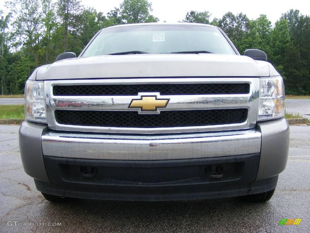 2008 Silverado 1500 LS Crew Cab - Graystone Metallic / Dark Titanium photo #3