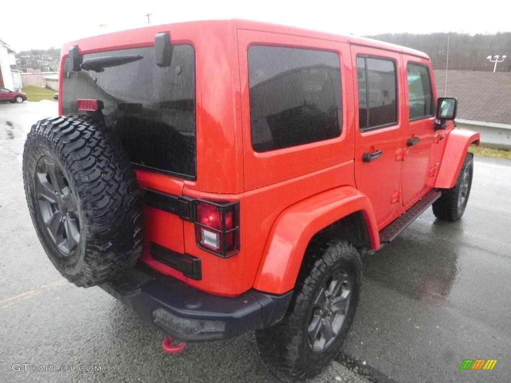 2017 Wrangler Unlimited Rubicon 4x4 - Firecracker Red / Black photo #5