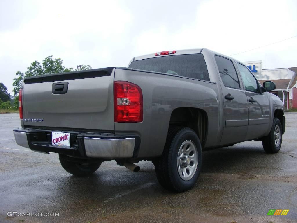 2008 Silverado 1500 LS Crew Cab - Graystone Metallic / Dark Titanium photo #6