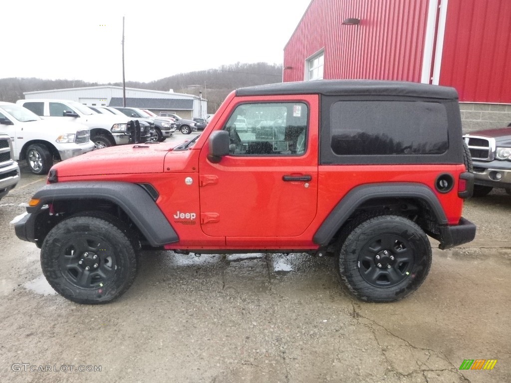Firecracker Red 2019 Jeep Wrangler Sport 4x4 Exterior Photo #131881313