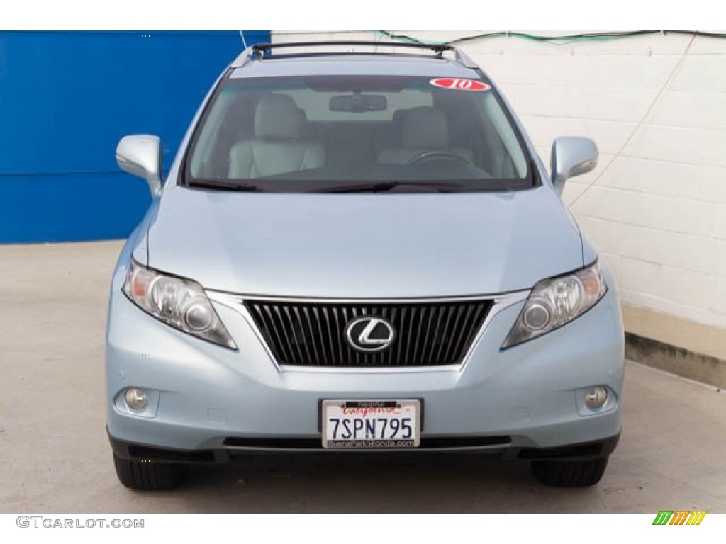 2010 RX 350 - Cerulean Blue Metallic / Parchment/Brown Walnut photo #7