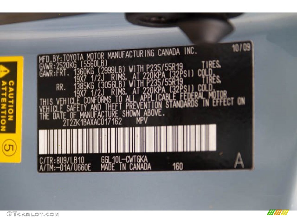 2010 RX 350 - Cerulean Blue Metallic / Parchment/Brown Walnut photo #38