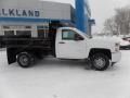 2019 Summit White Chevrolet Silverado 3500HD Work Truck Regular Cab 4x4 Dump Truck  photo #1