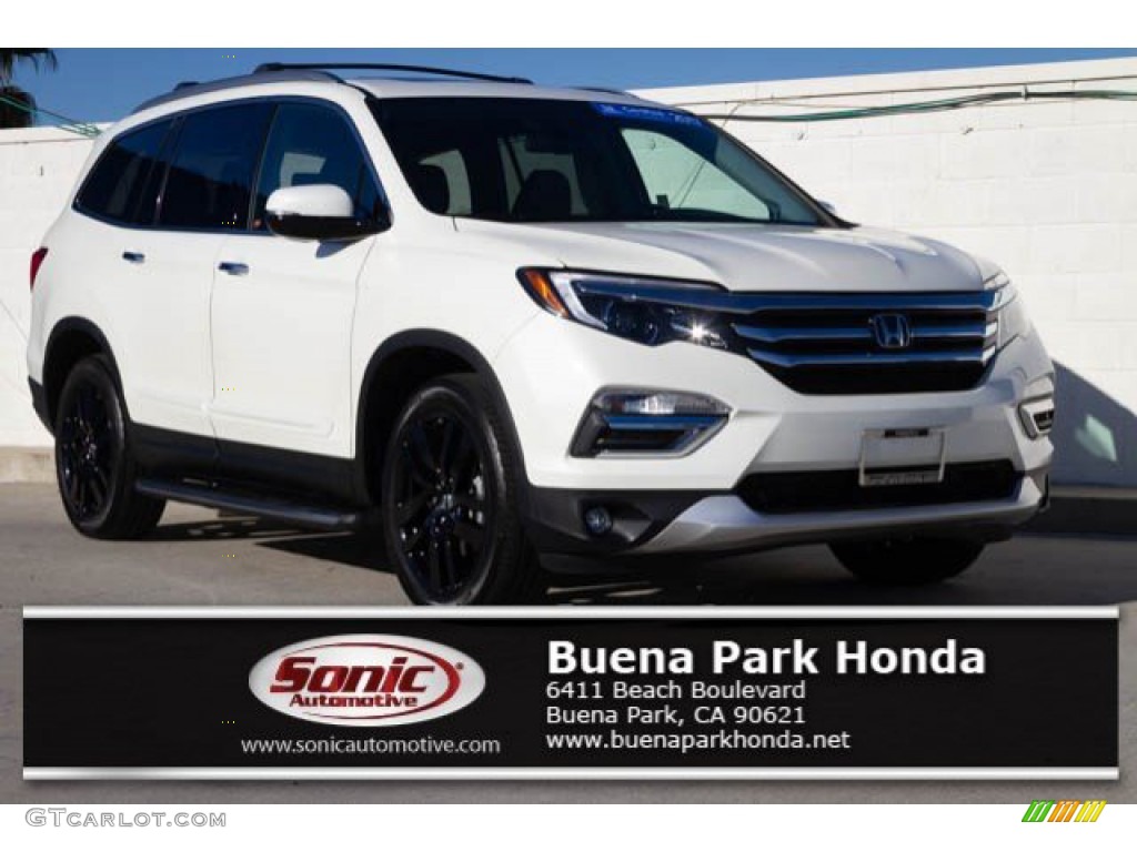 White Diamond Pearl Honda Pilot