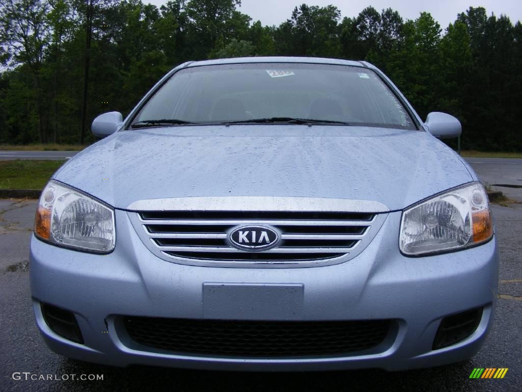 2007 Spectra EX Sedan - Ice Blue / Gray photo #3