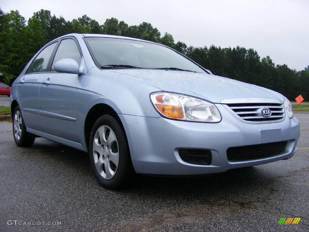 Ice Blue 2007 Kia Spectra EX Sedan Exterior Photo #13188420
