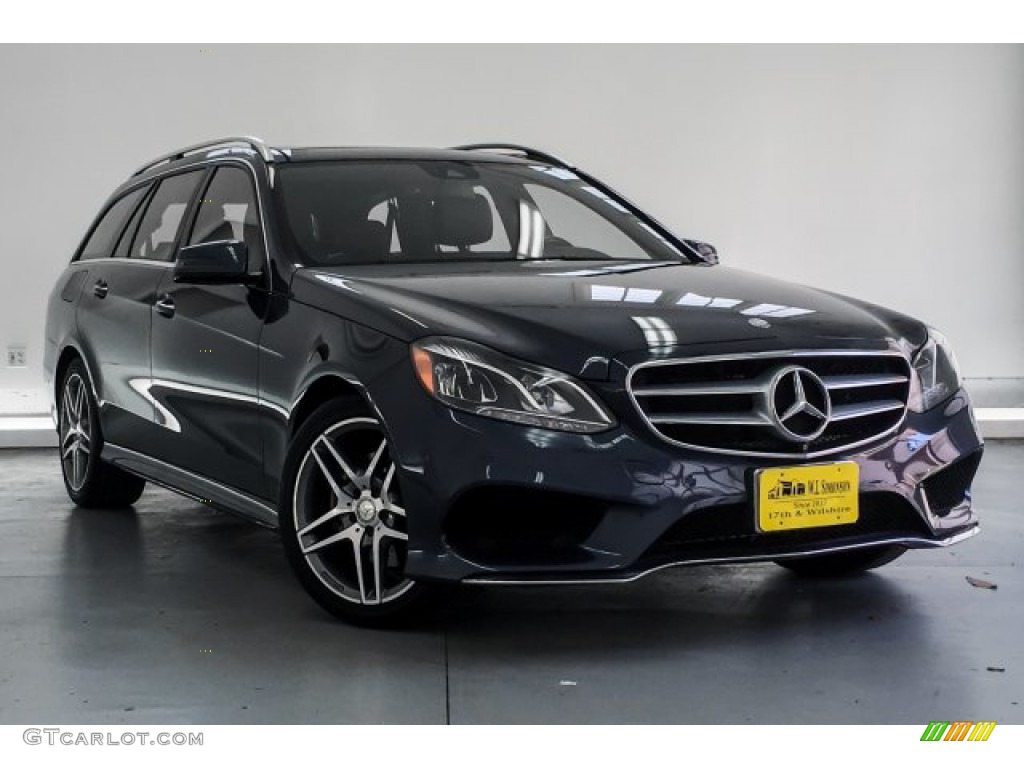2016 E 350 4Matic Wagon - Indigo Blue Metallic / Black photo #14
