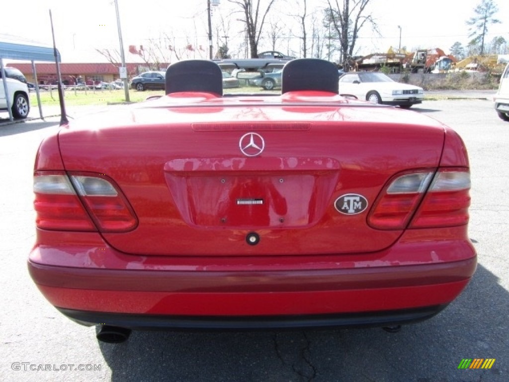 1999 CLK 320 Convertible - Magma Red / Charcoal photo #9