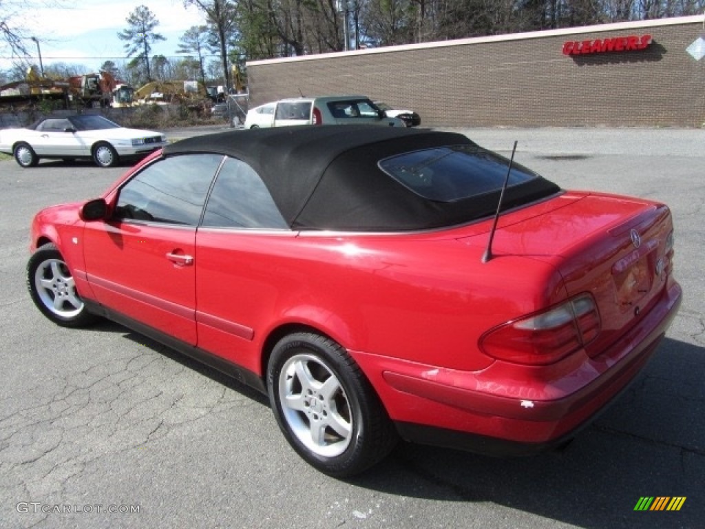 1999 CLK 320 Convertible - Magma Red / Charcoal photo #14
