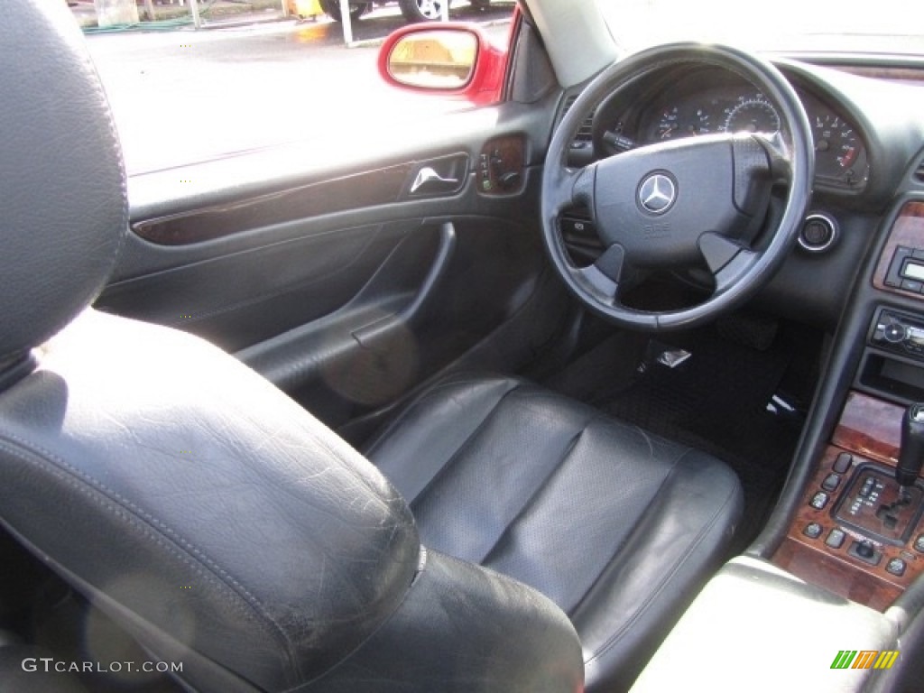 1999 CLK 320 Convertible - Magma Red / Charcoal photo #15