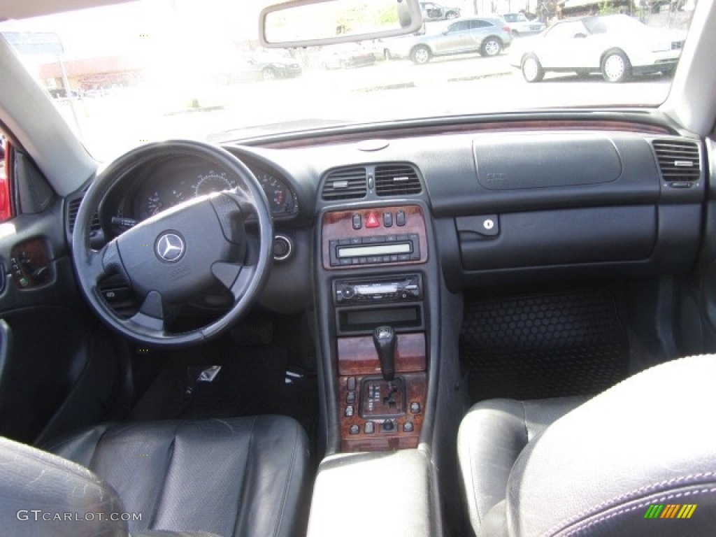 1999 CLK 320 Convertible - Magma Red / Charcoal photo #16